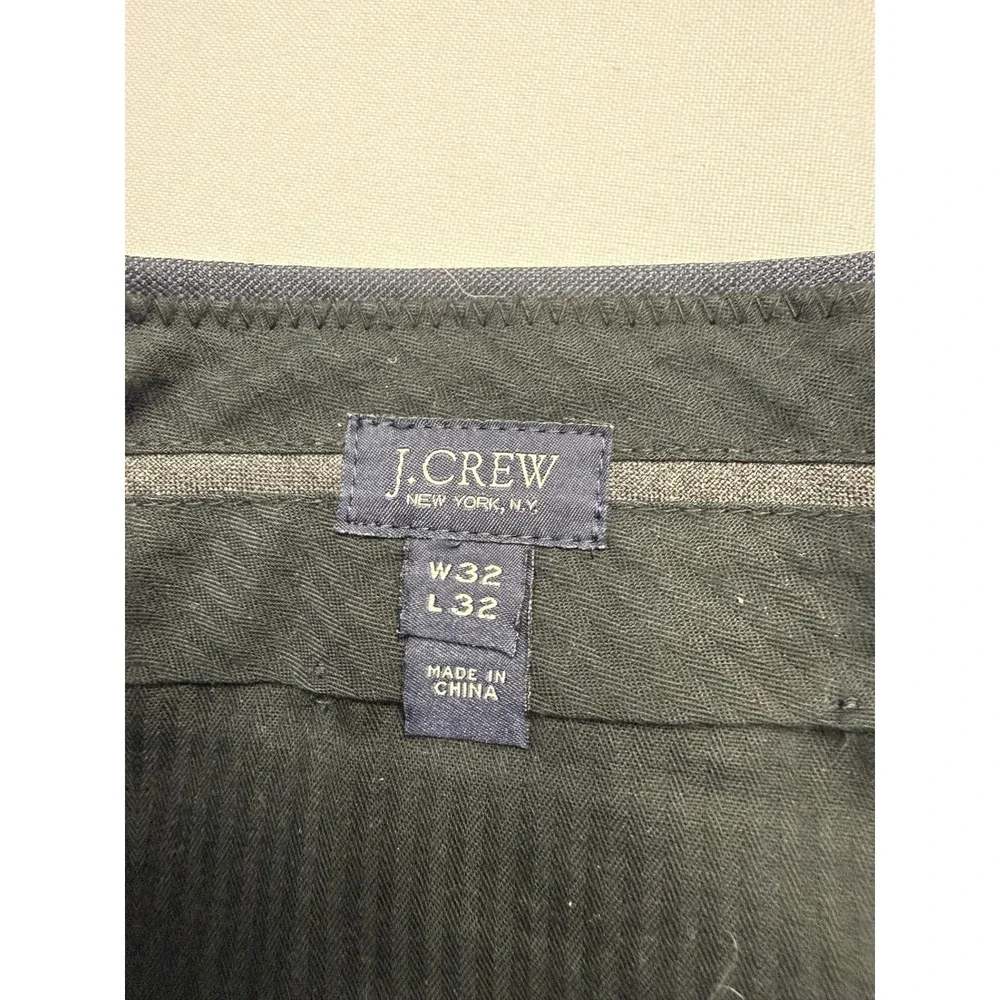 JCREW $250 Mens 32x32 Navy Blue Ludlow Italian Wool Slim Straight Dress Pants